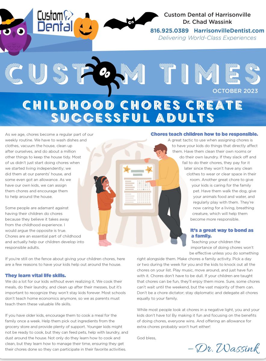 Patient Newsletter Custom Dental of Harrisonville Harrisonville MO